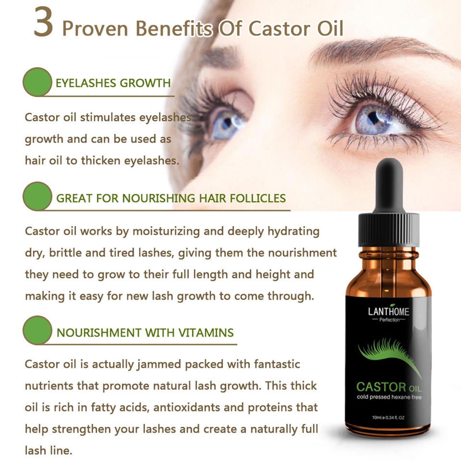 Castor Oil Eyelashes Growth Serum Lift Eye Lashes for Hair Regrowth Lashes