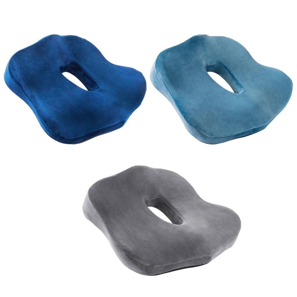 Memory Foam Seat Cushion Detachable Breathable for Office Chairs Navy