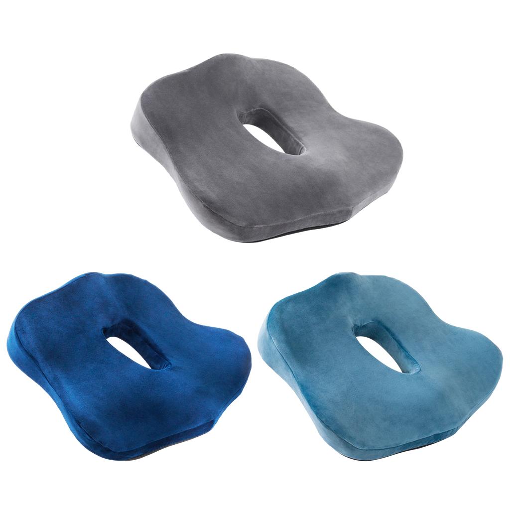 Memory Foam Seat Cushion Detachable Breathable for Office Chairs Navy