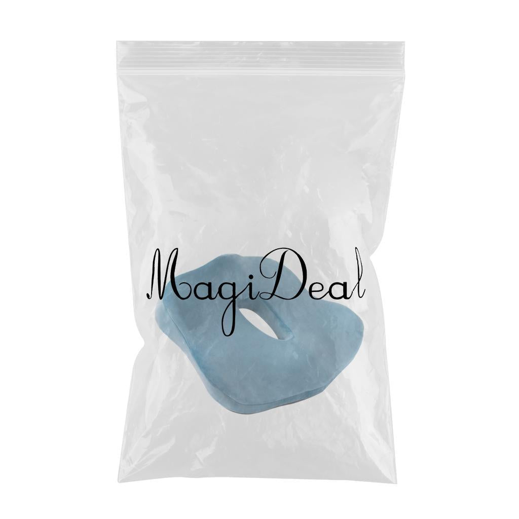 Memory Foam Seat Cushion Detachable Breathable for Office Chairs Lake Blue