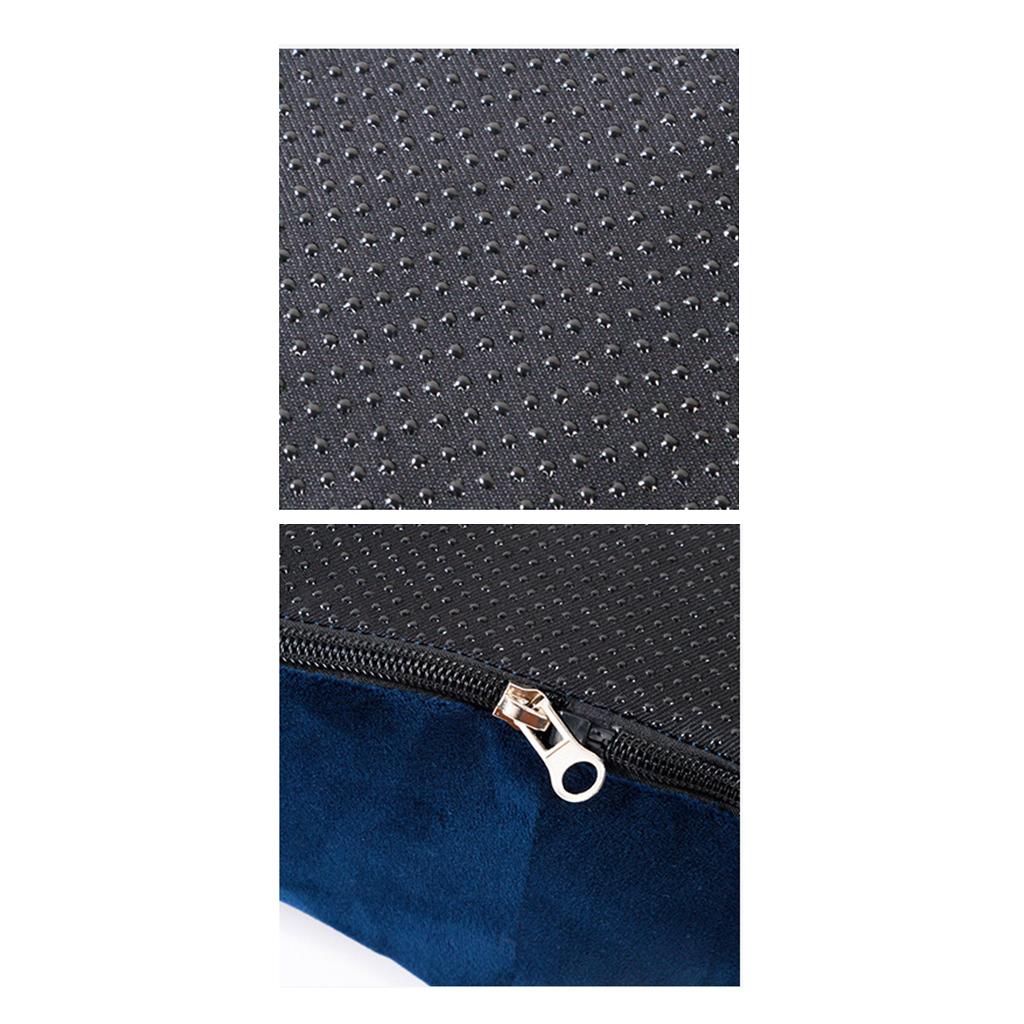 Memory Foam Seat Cushion Detachable Breathable for Office Chairs Lake Blue