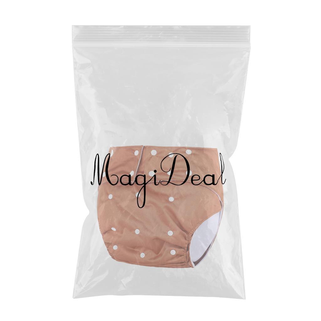 Adult Diaper Washable Incontinence for Old People Odor Free Waist Large Size Brown