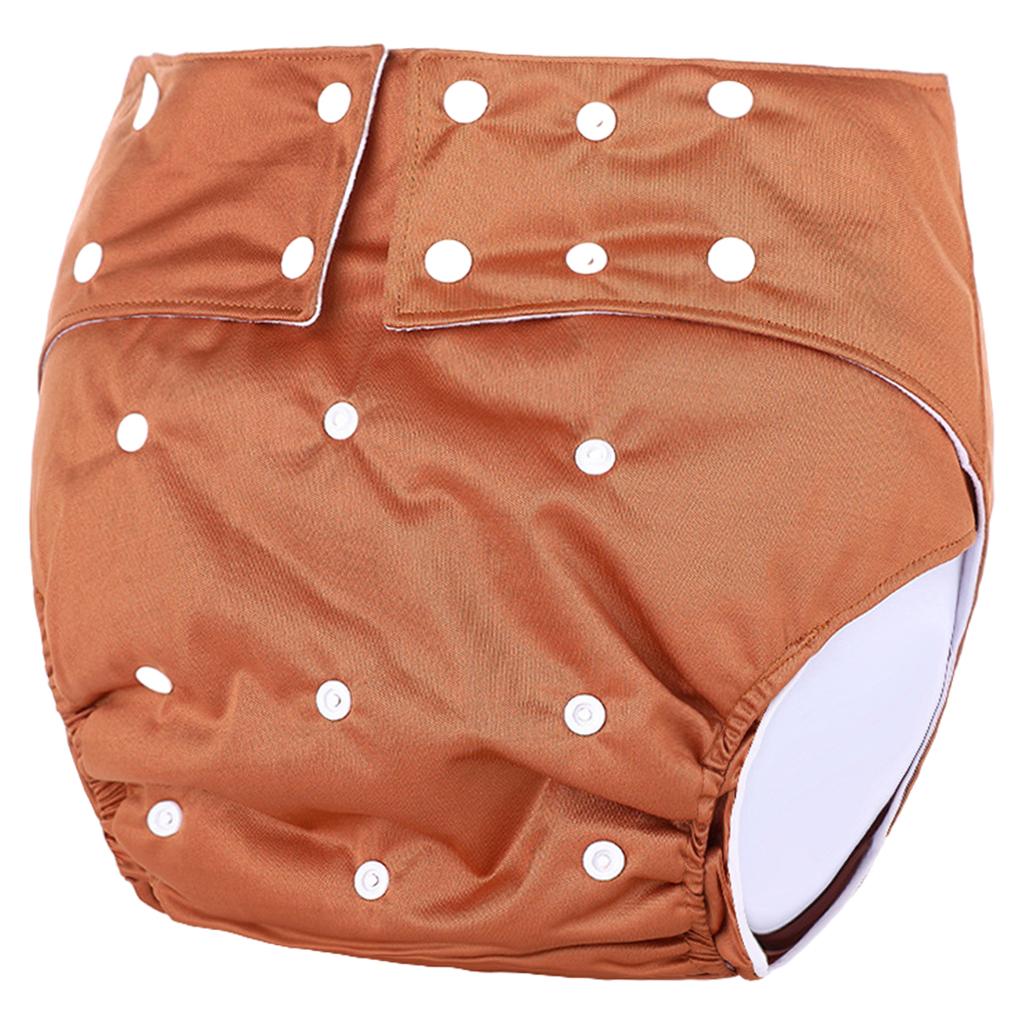 Adult Diaper Washable Incontinence for Old People Odor Free Waist Large Size Brown