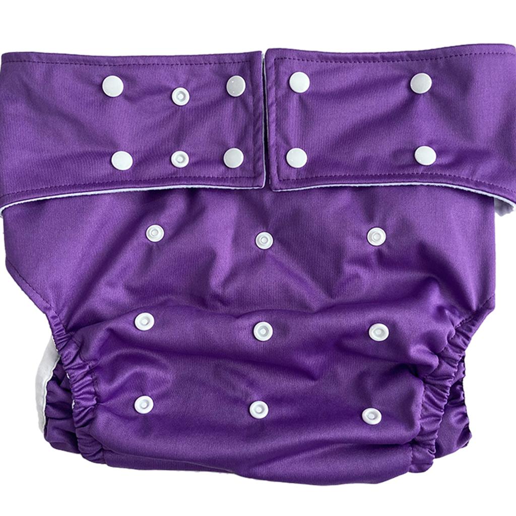 Adult Diaper Washable Incontinence for Old People Odor Free Waist Large Size Purple