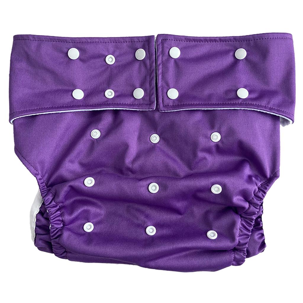 Adult Diaper Washable Incontinence for Old People Odor Free Waist Large Size Purple
