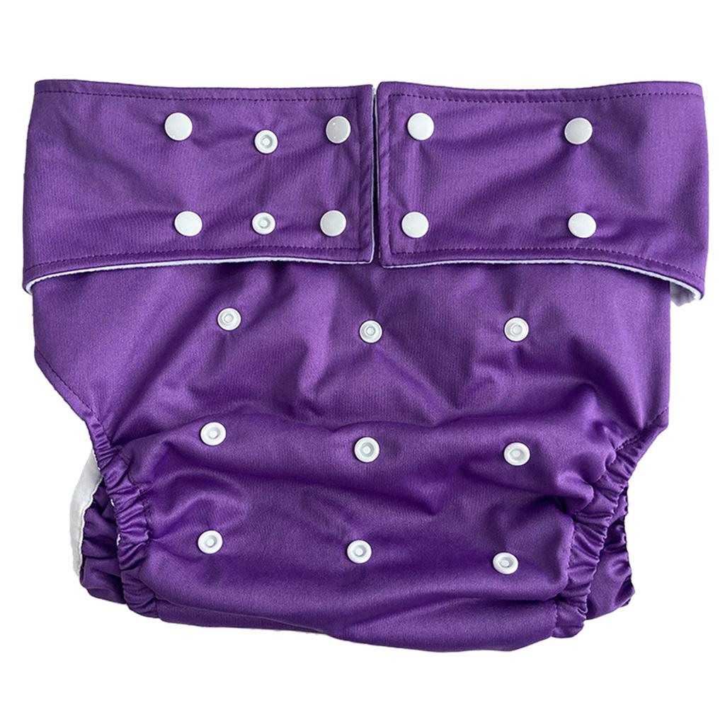 Adult Diaper Washable Incontinence for Old People Odor Free Waist Large Size Purple