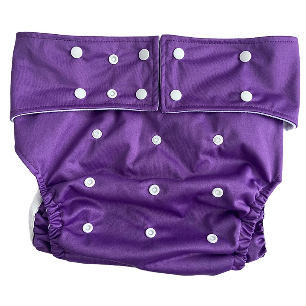 Adult Diaper Washable Incontinence for Old People Odor Free Waist Large Size Purple