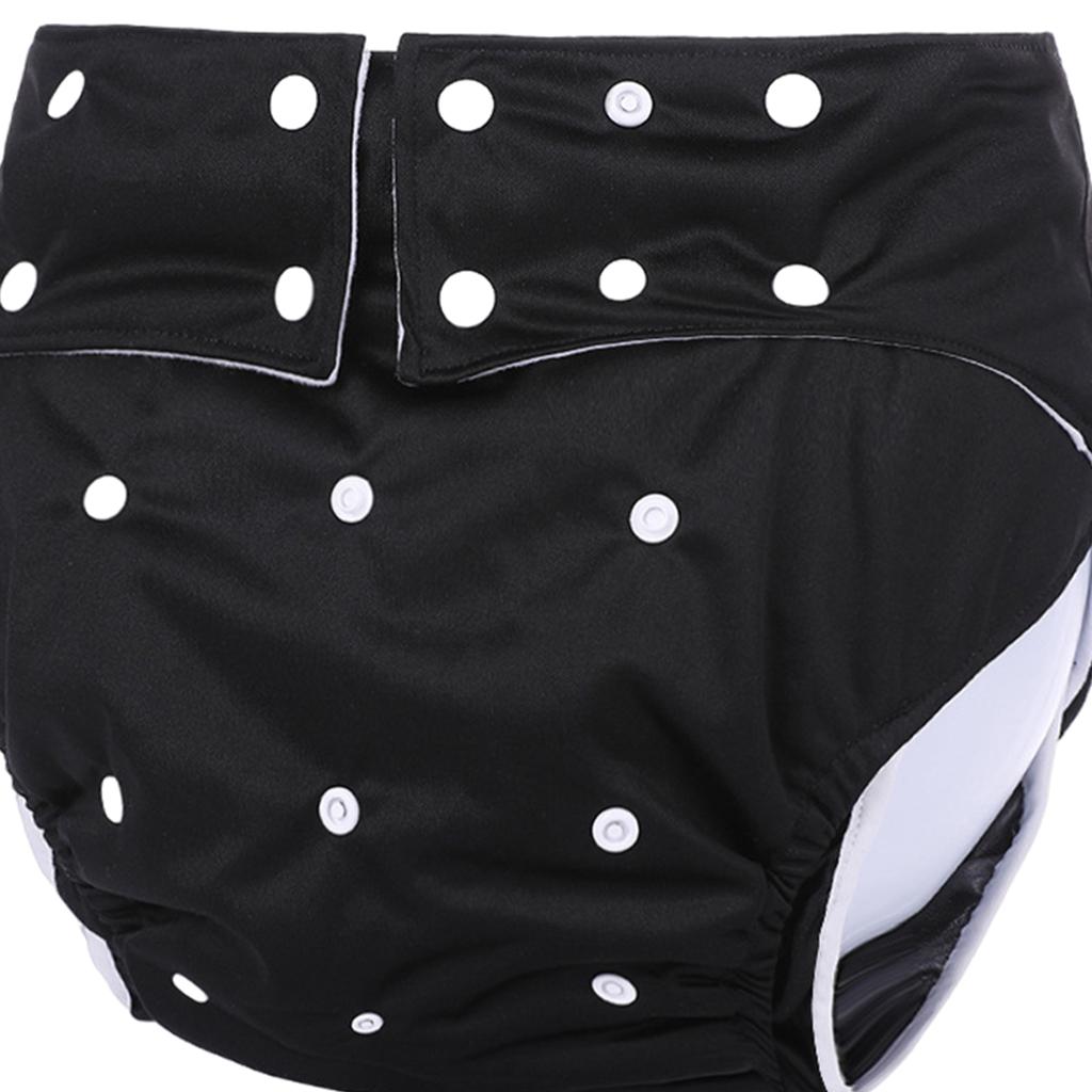 Adult Diaper Washable Incontinence for Old People Odor Free Waist Large Size Black