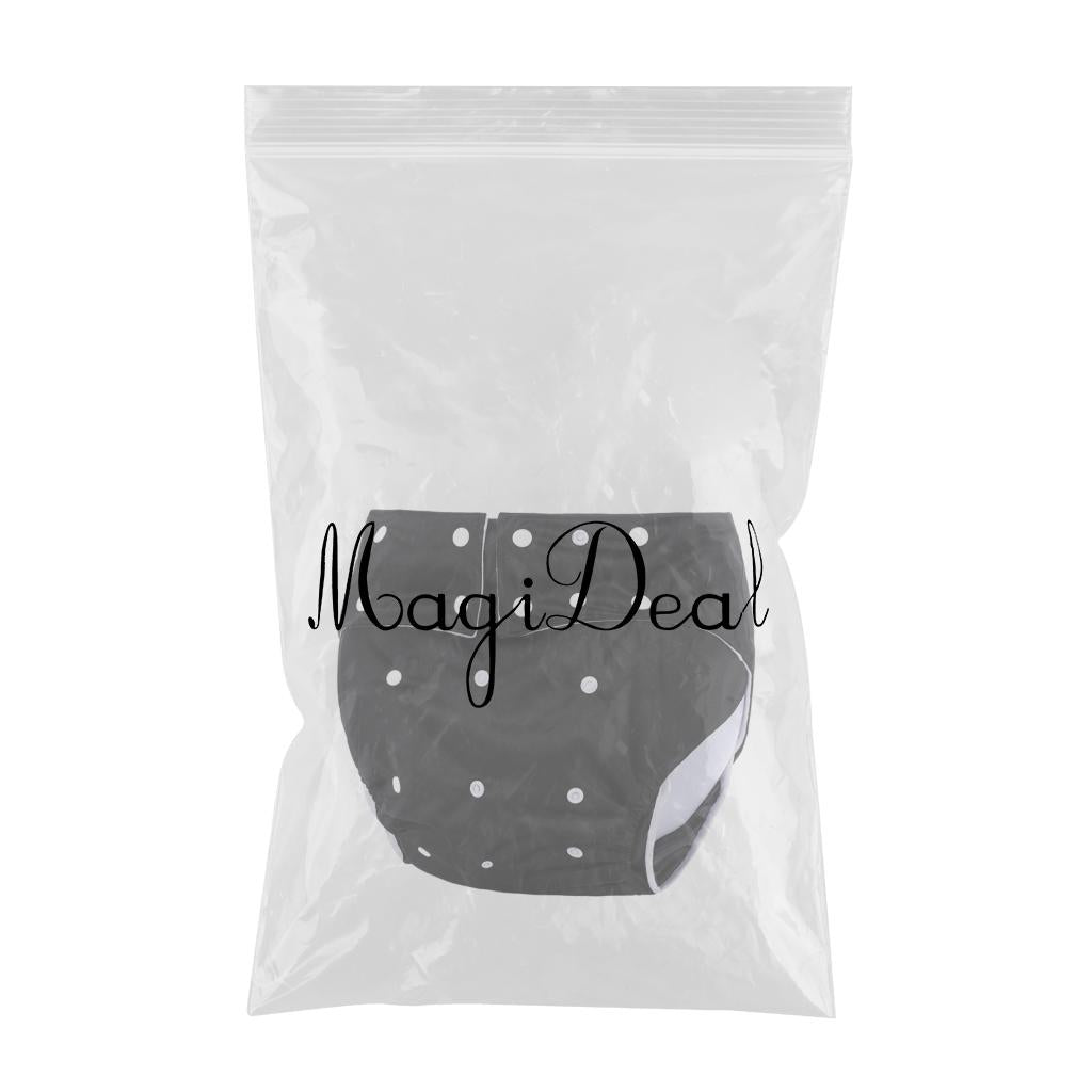 Adult Diaper Washable Incontinence for Old People Odor Free Waist Large Size Black