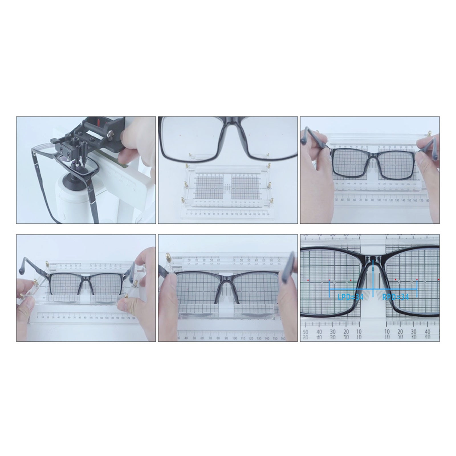 Pupil Meter Optical Measuring PD & PH Pupil Height Distance Glasses Ruler
