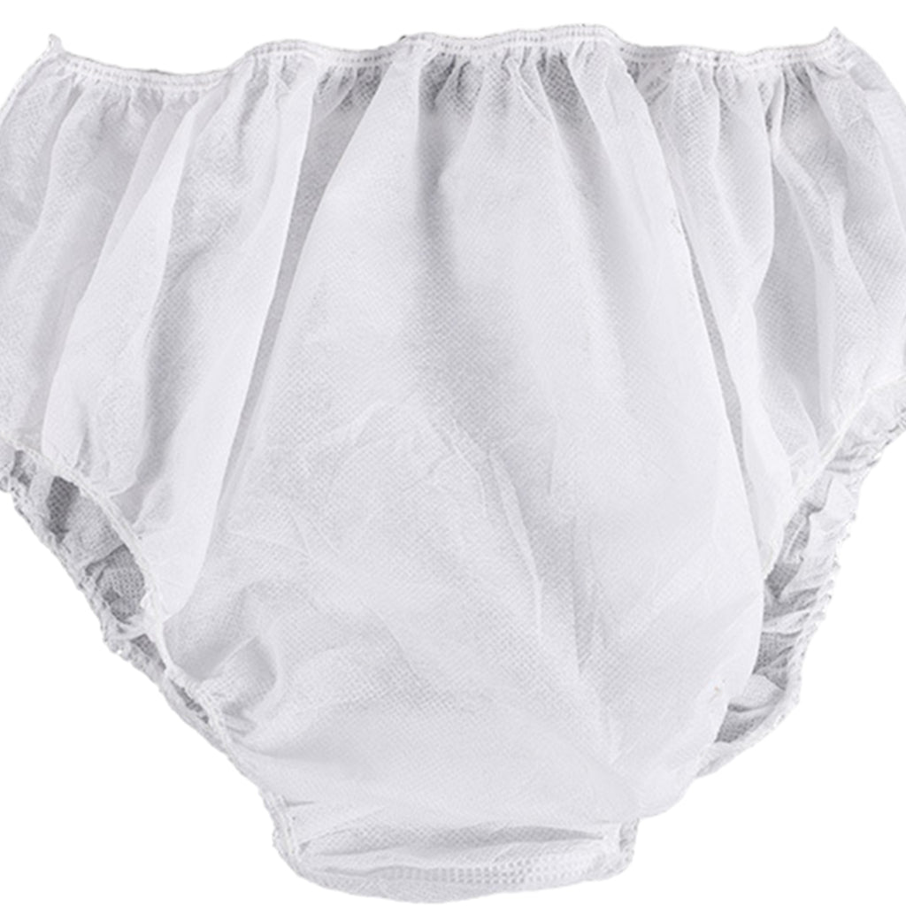 50x Disposable Panties with Elastic Waistband Soft for SPA Travel Black