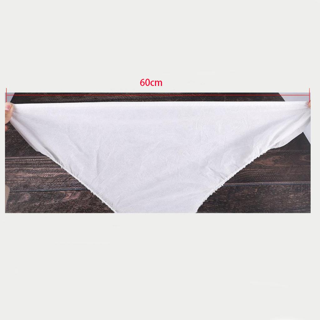 50x Disposable Panties with Elastic Waistband Soft for SPA Travel Blue