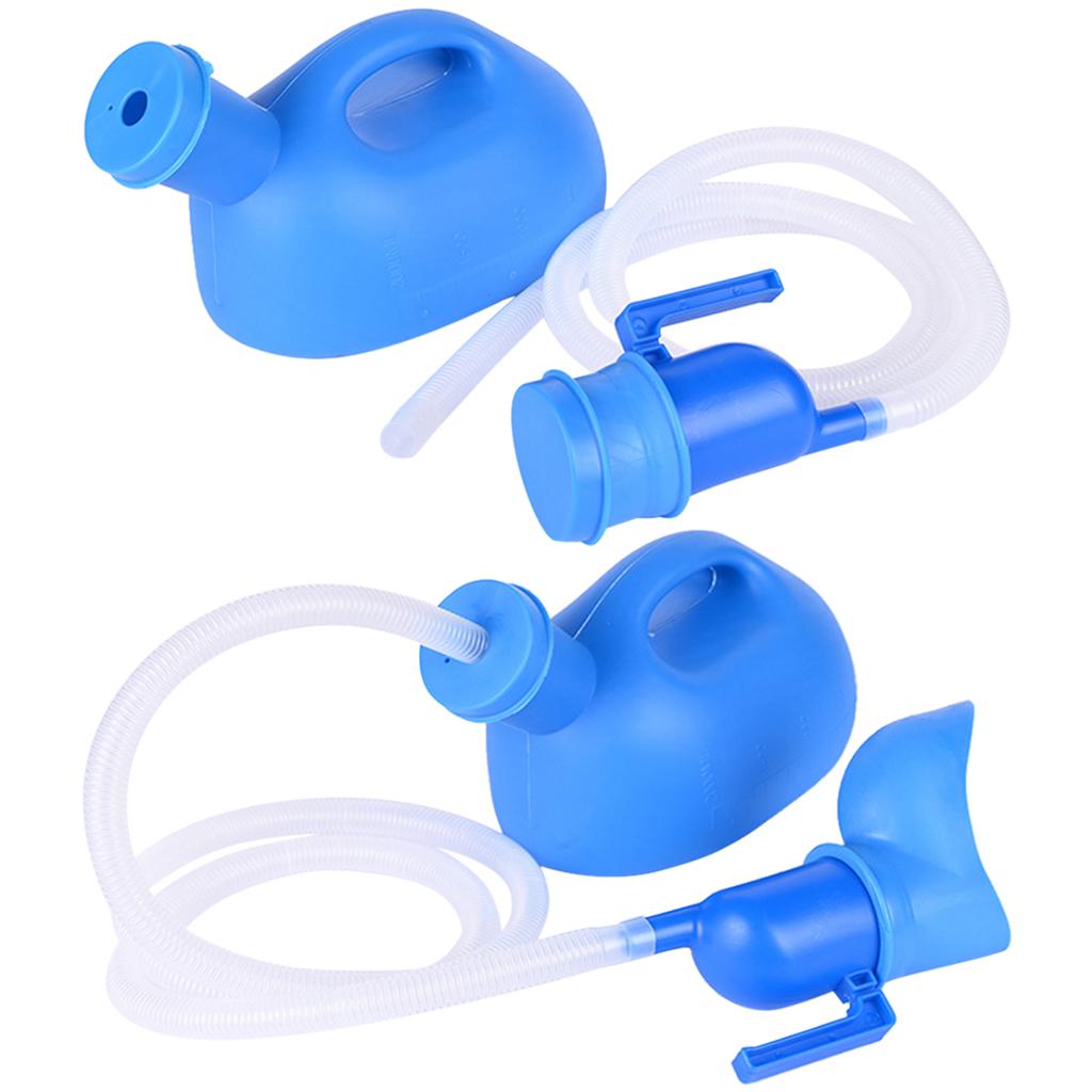 2000ml Urinal Bottle with 1.6M Tube Emergency Funnel for Wheelchair men