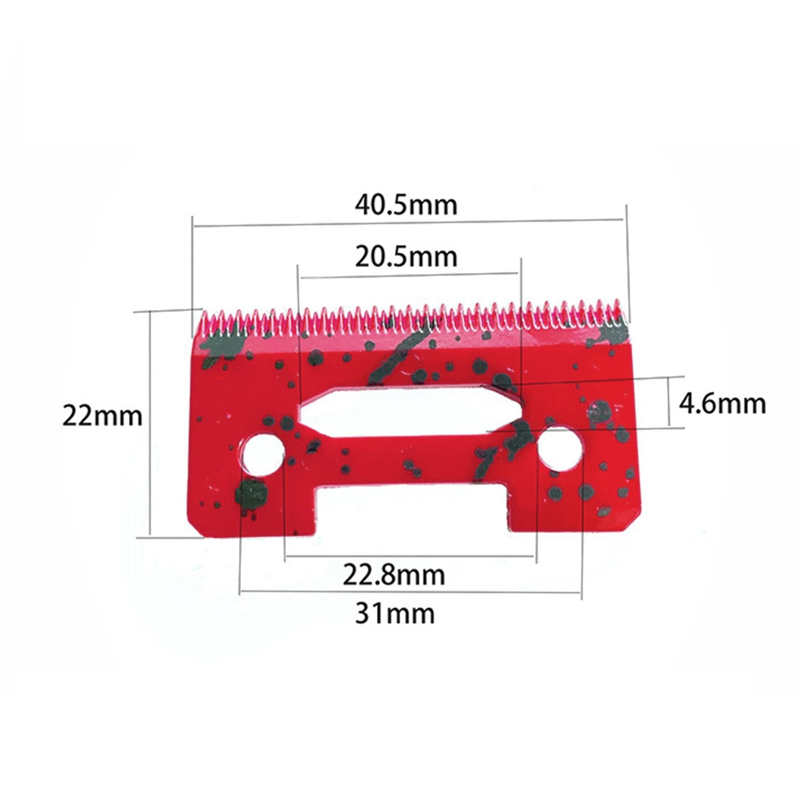 Colourful 2-Hole Clipper Ceramic Blade Cutter for Wahl 8148 Red