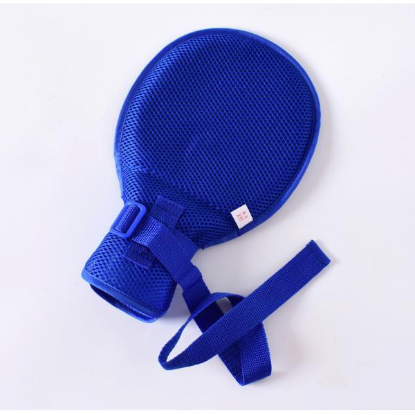 Safety Restraint Mitts Gloves Breathable for Elderly Adults Caretakers Blue