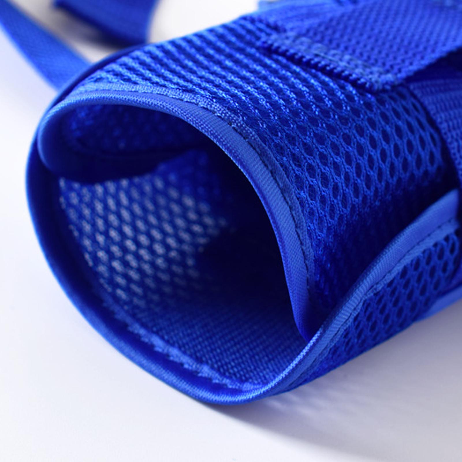 Safety Restraint Mitts Gloves Breathable for Elderly Adults Caretakers Blue