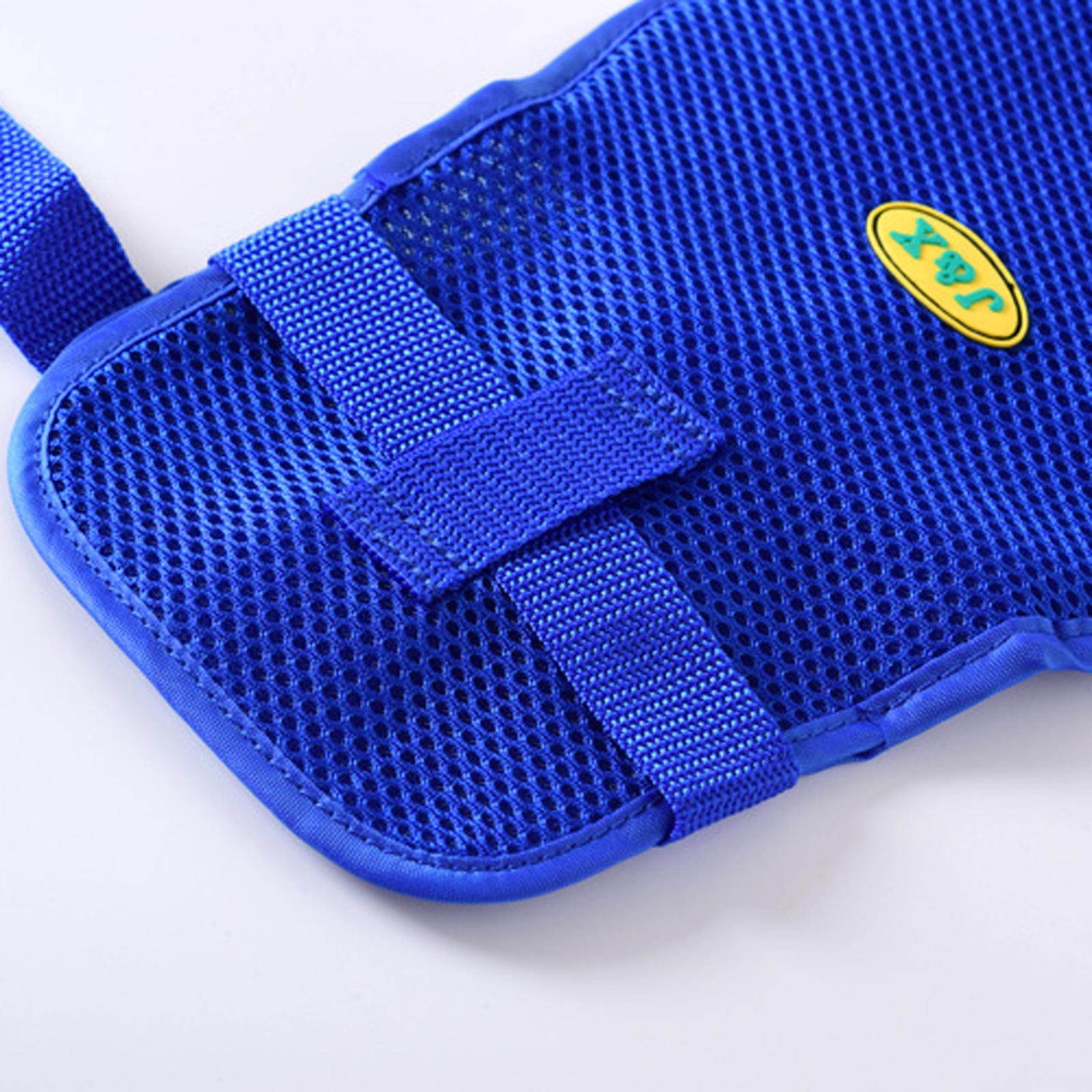 Safety Restraint Mitts Gloves Breathable for Elderly Adults Caretakers Blue