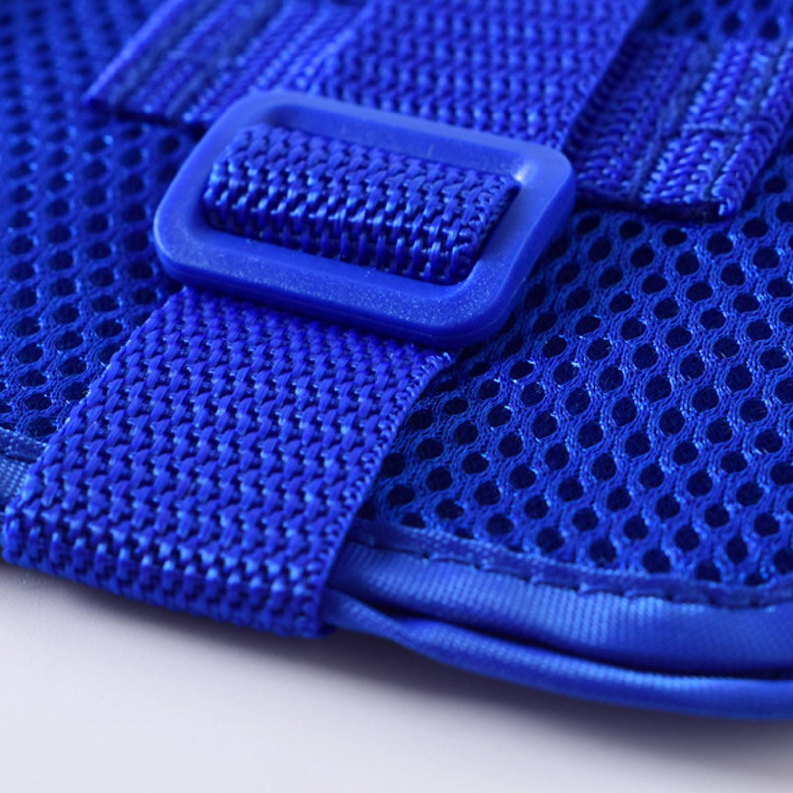 Safety Restraint Mitts Gloves Breathable for Elderly Adults Caretakers Blue