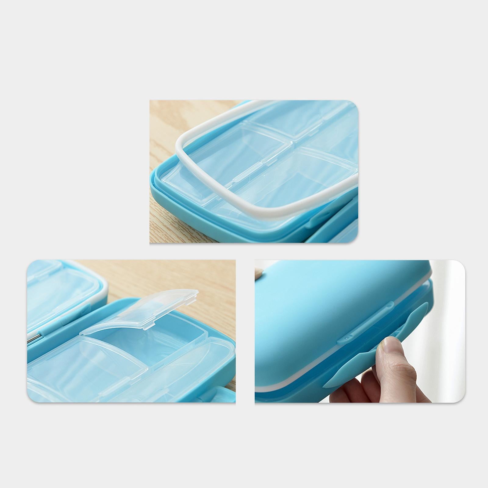 7 Days Medicine Container Holder Tablet Pill Sorter Case Organizer blue