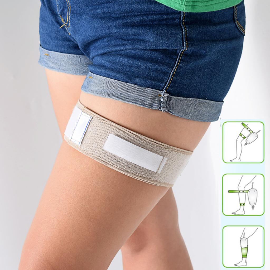 Catheter Tube Leg Holder Adjustable for Urine Bag Patients Elderly Men Women