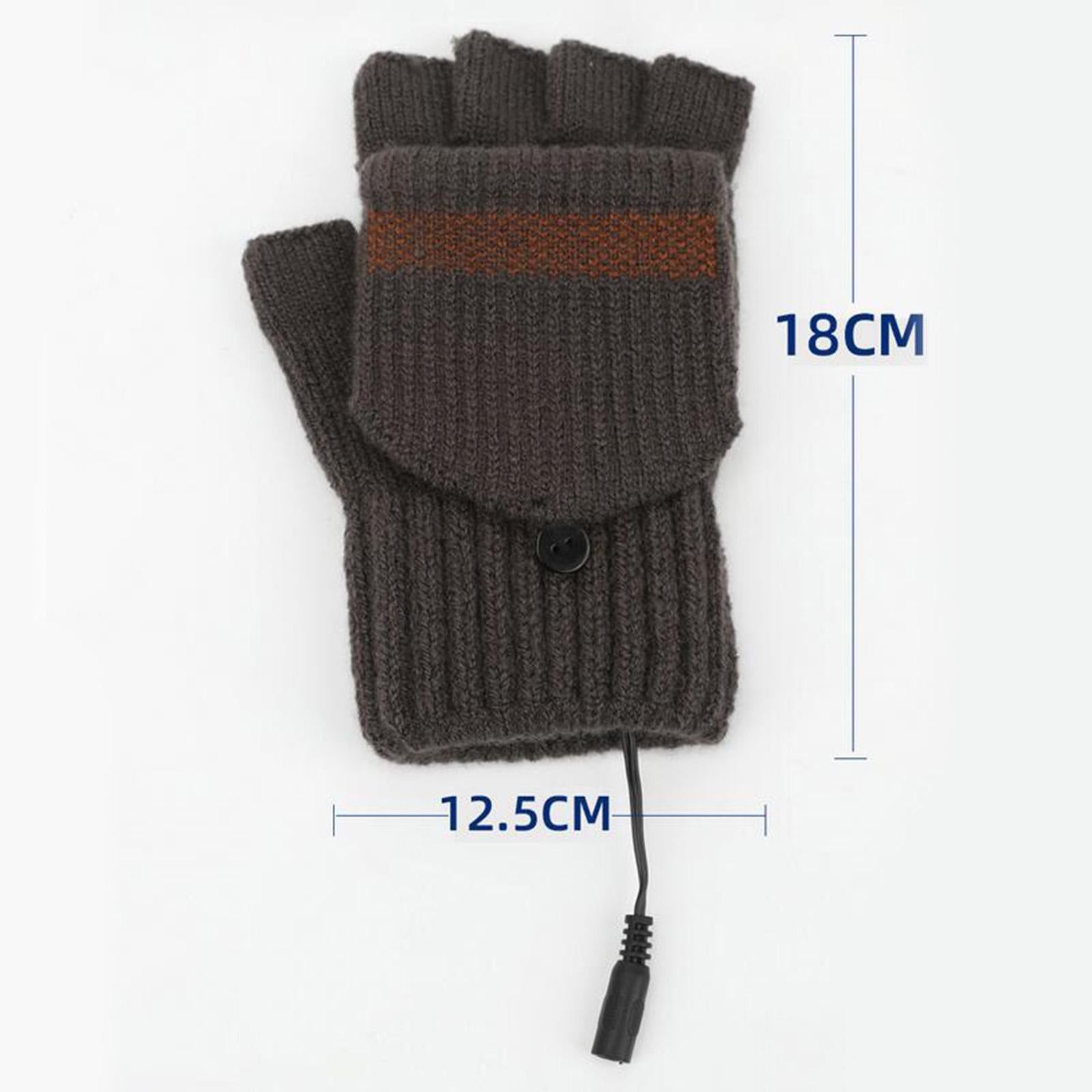 USB Heated Gloves for Winter coffee Single side adjust temperature