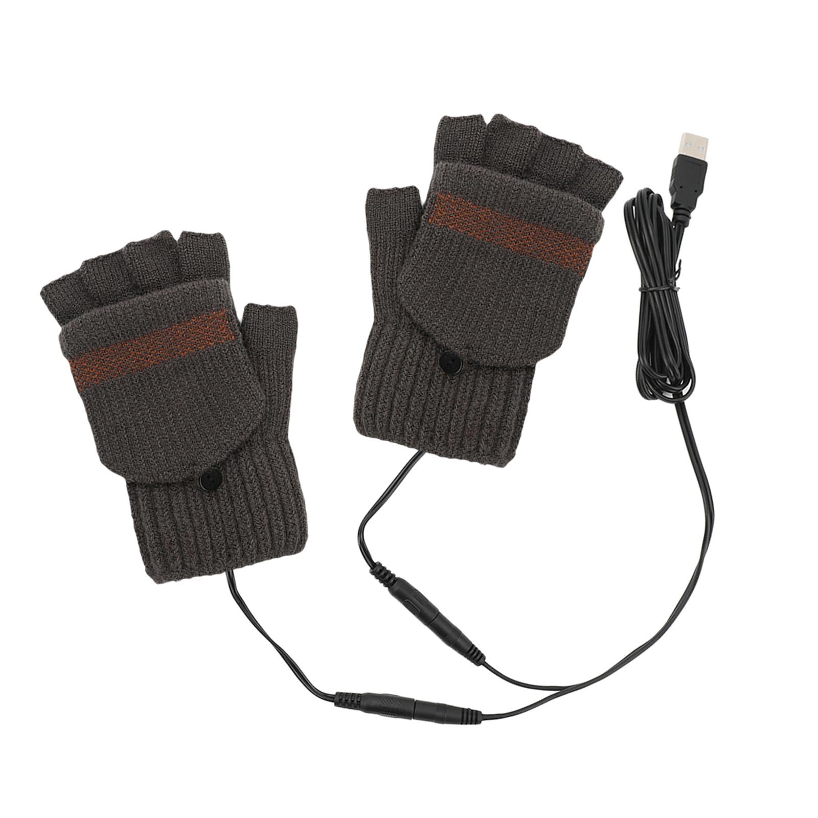 USB Heated Gloves for Winter coffee Single side unadjust temperature