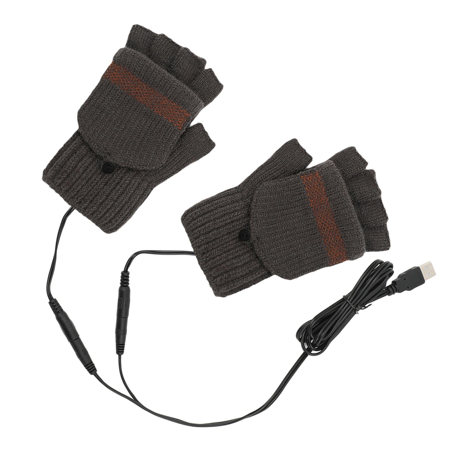 USB Heated Gloves for Winter coffee Single side unadjust temperature