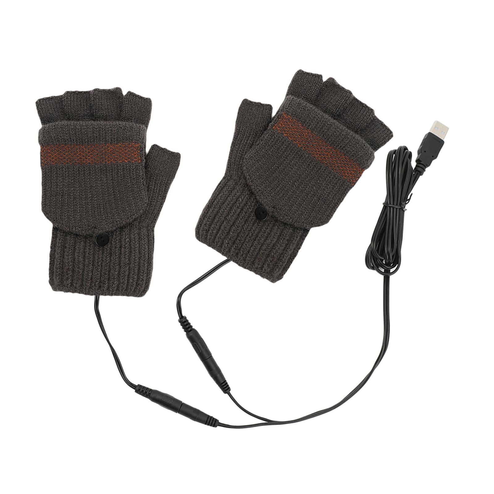 USB Heated Gloves for Winter coffee Single side unadjust temperature