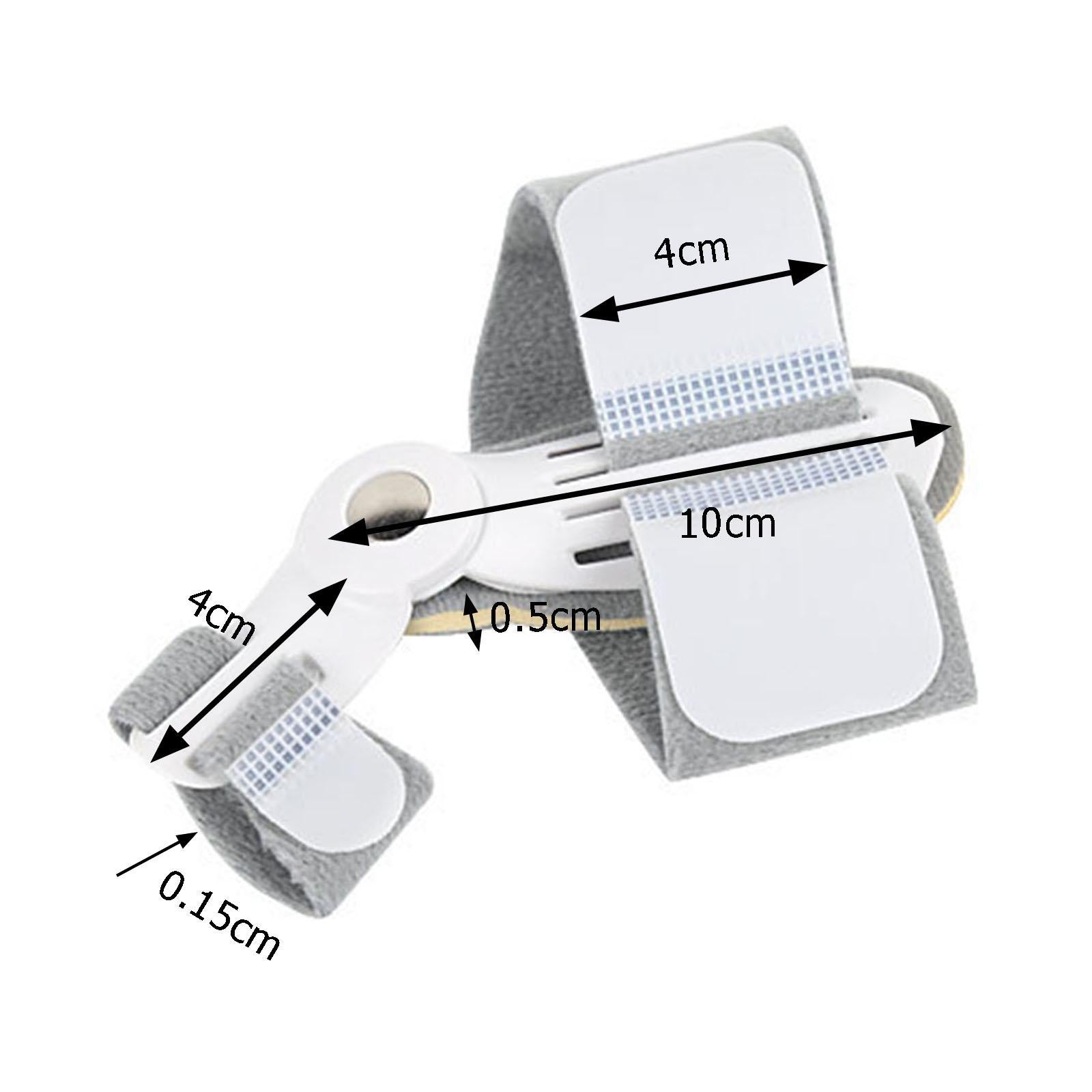 Big Toe Splint Straightener Thick Adjustable for Hallux Valgus Grey