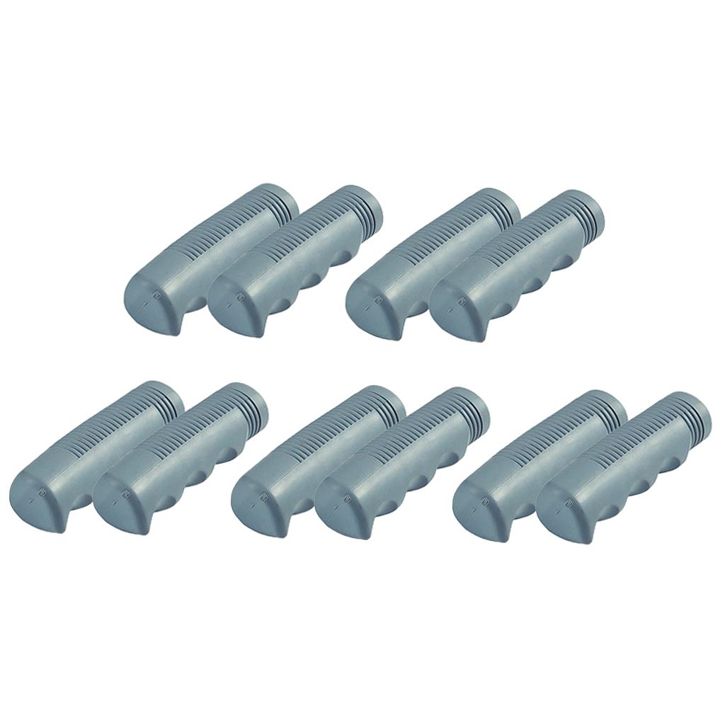10Pieces Wheelchair Handle Grip Non-Slip PVC Replacement for Dia 7/8 inch Blue