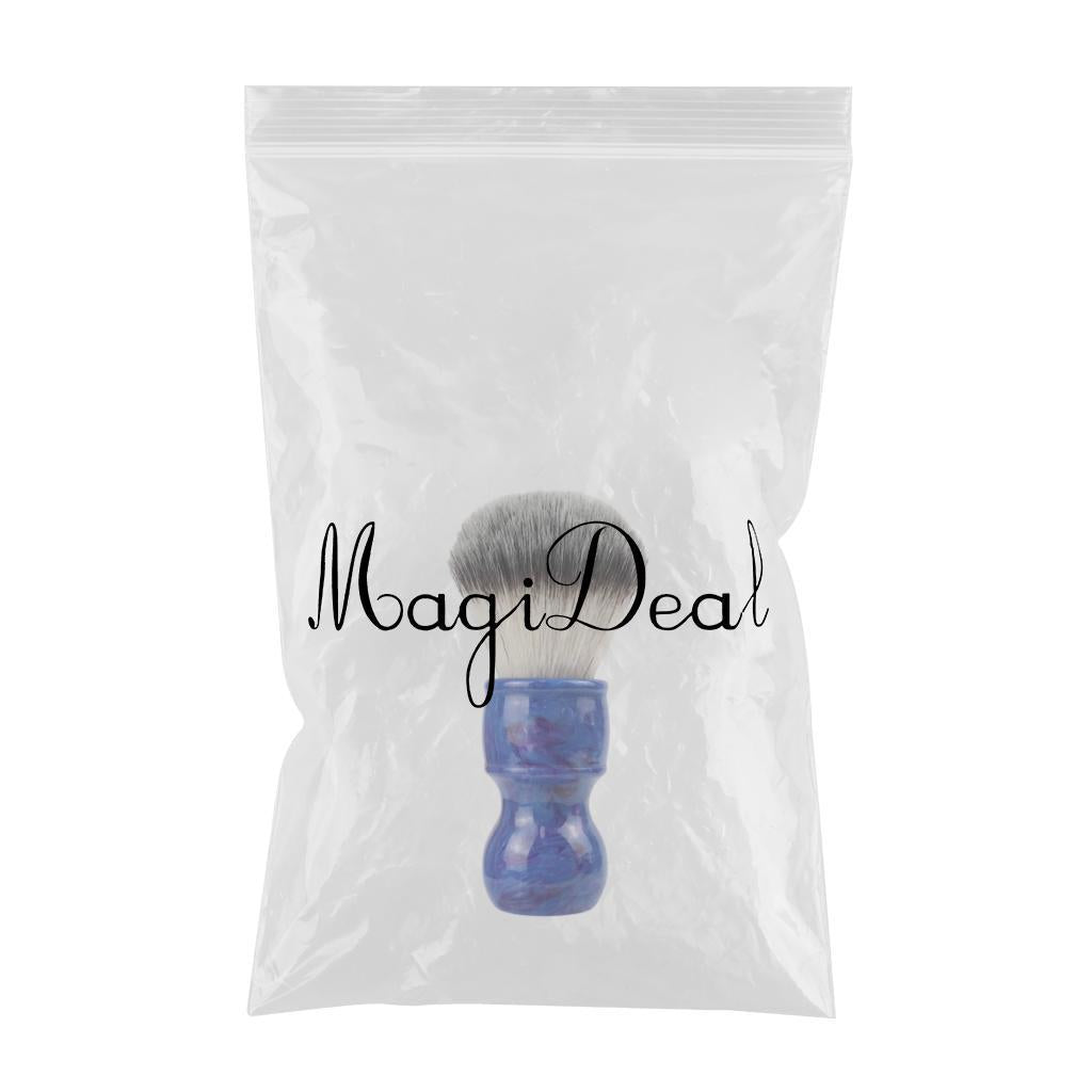 Barber Men's Shaving Brush Soft Hair with Handle for Facial Beard Cleaning Blue