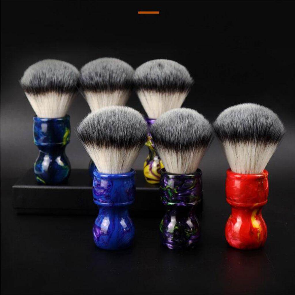 Barber Men's Shaving Brush Soft Hair with Handle for Facial Beard Cleaning Blue
