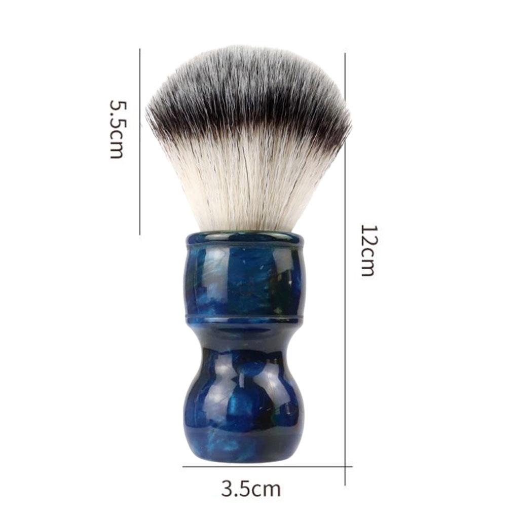 Barber Men's Shaving Brush Soft Hair with Handle for Facial Beard Cleaning Dark Blue