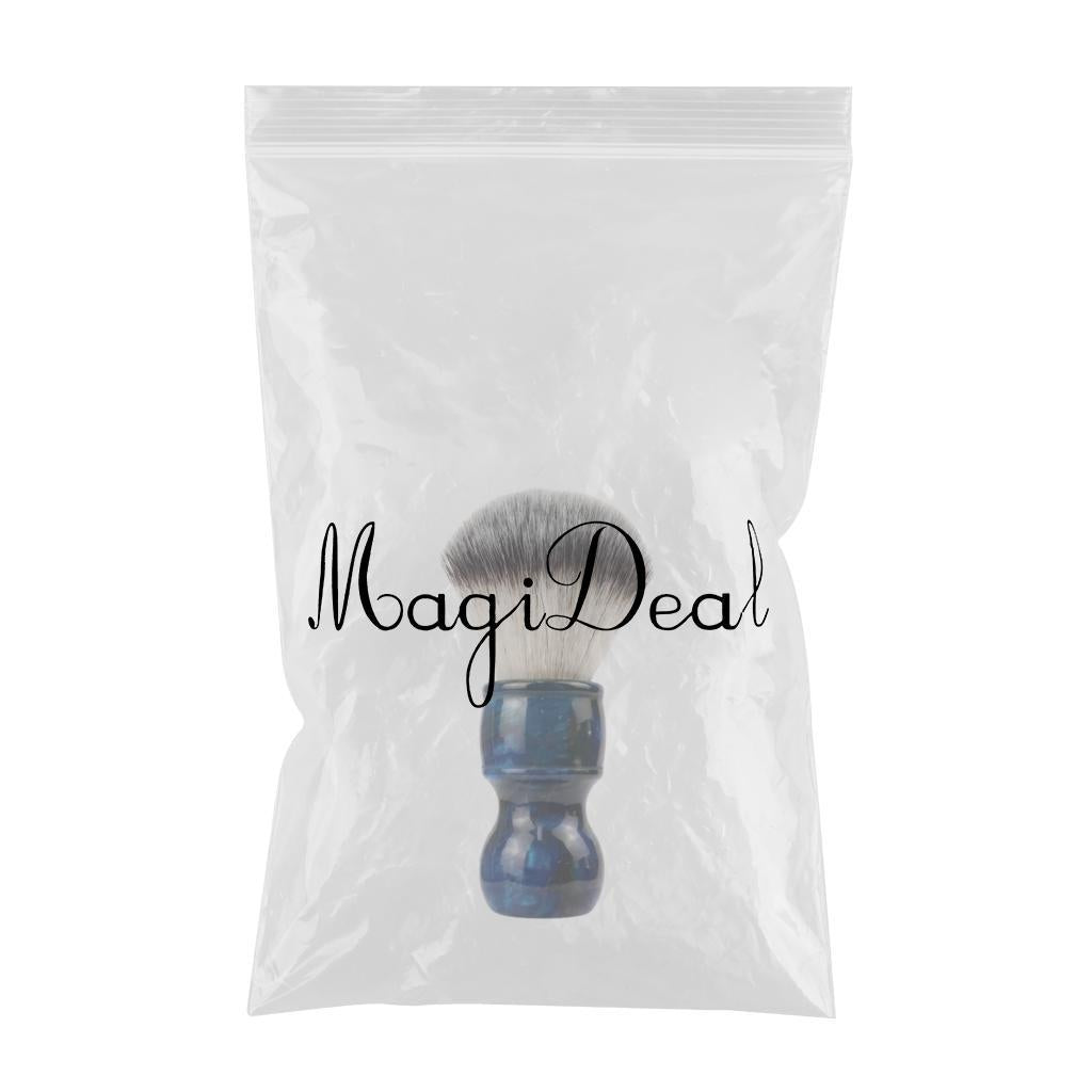 Barber Men's Shaving Brush Soft Hair with Handle for Facial Beard Cleaning Dark Blue