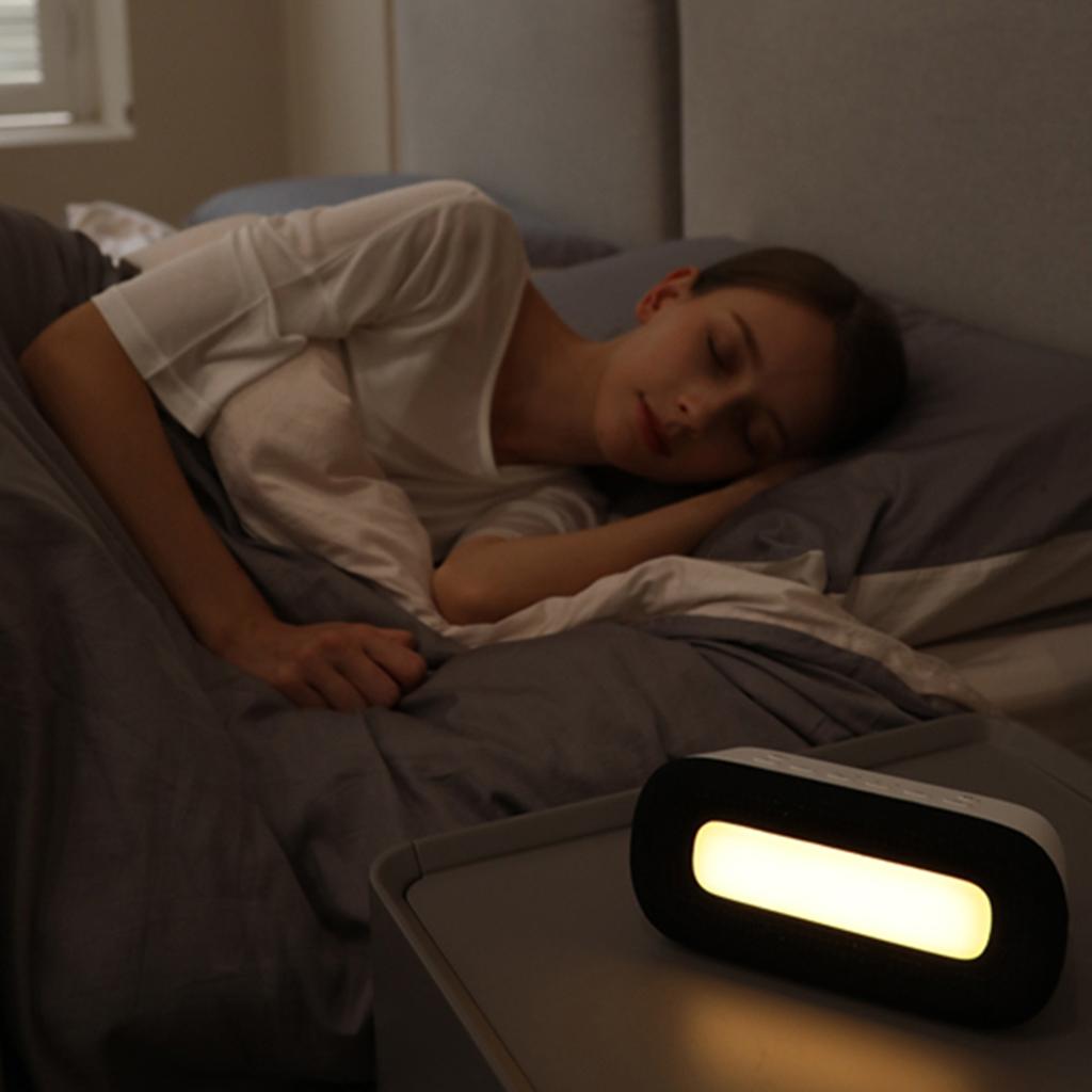 Noise Machine Auto-Off Timer Rechargeable Portable for Baby Office Black