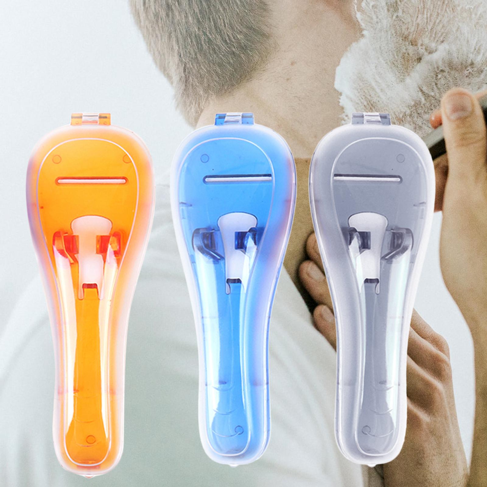 Manual Razor Case Men Travel Organizer Shower Razor Holder Protector Orange