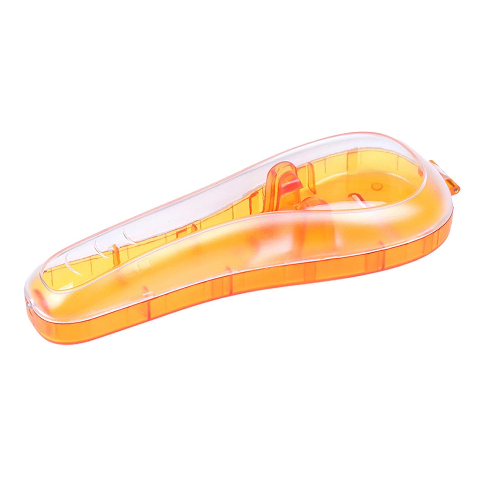 Manual Razor Case Men Travel Organizer Shower Razor Holder Protector Orange