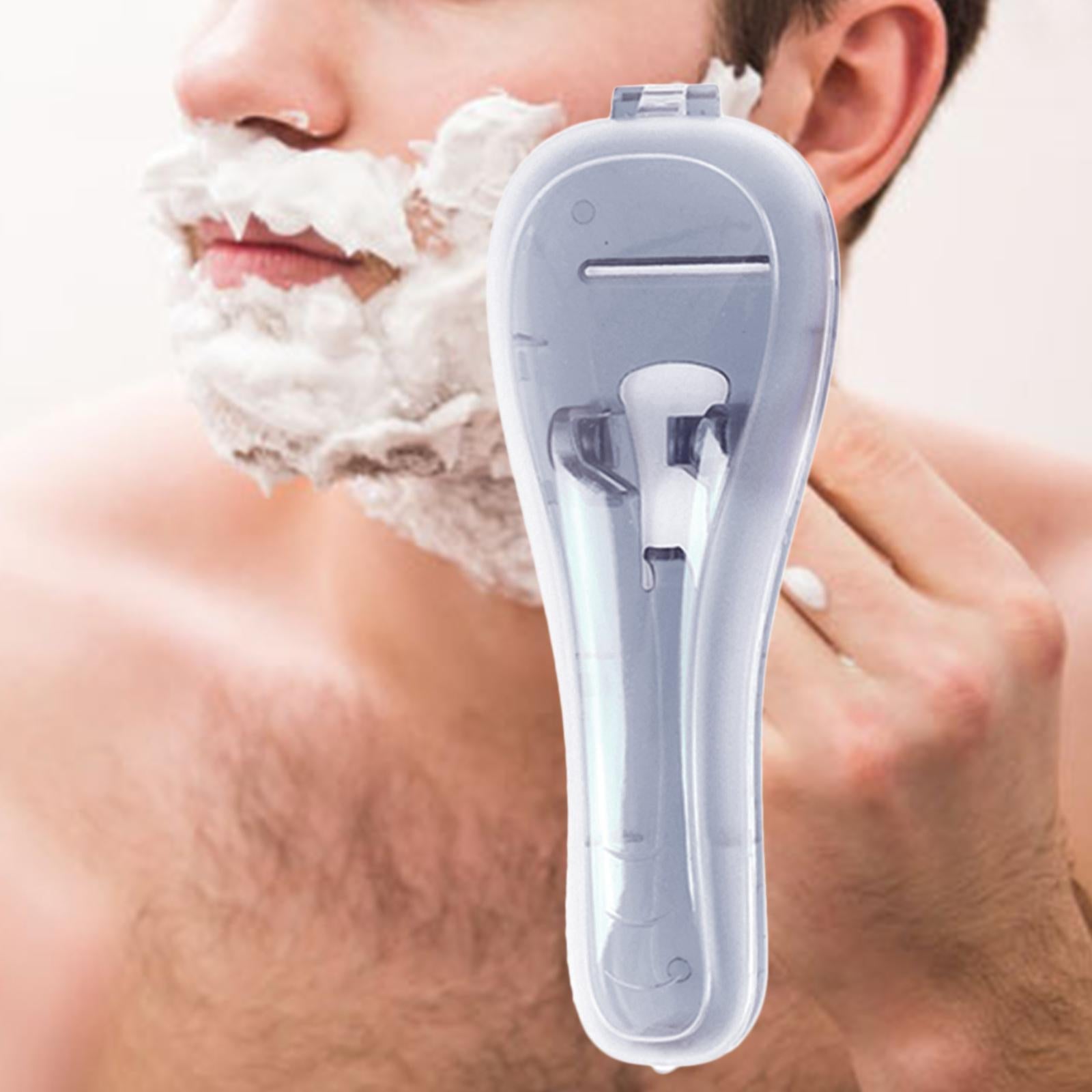 Manual Razor Case Men Travel Organizer Shower Razor Holder Protector Gray