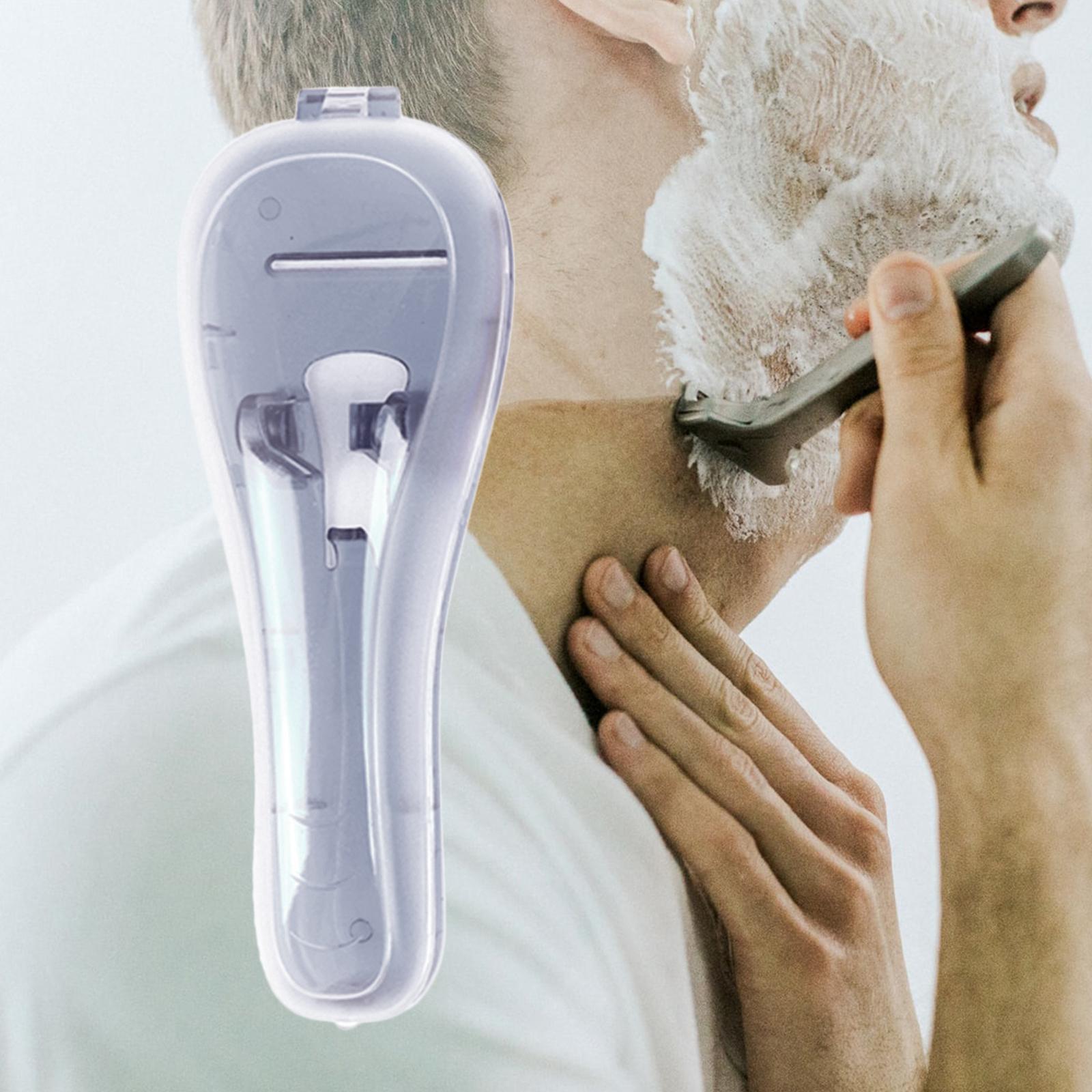 Manual Razor Case Men Travel Organizer Shower Razor Holder Protector Gray