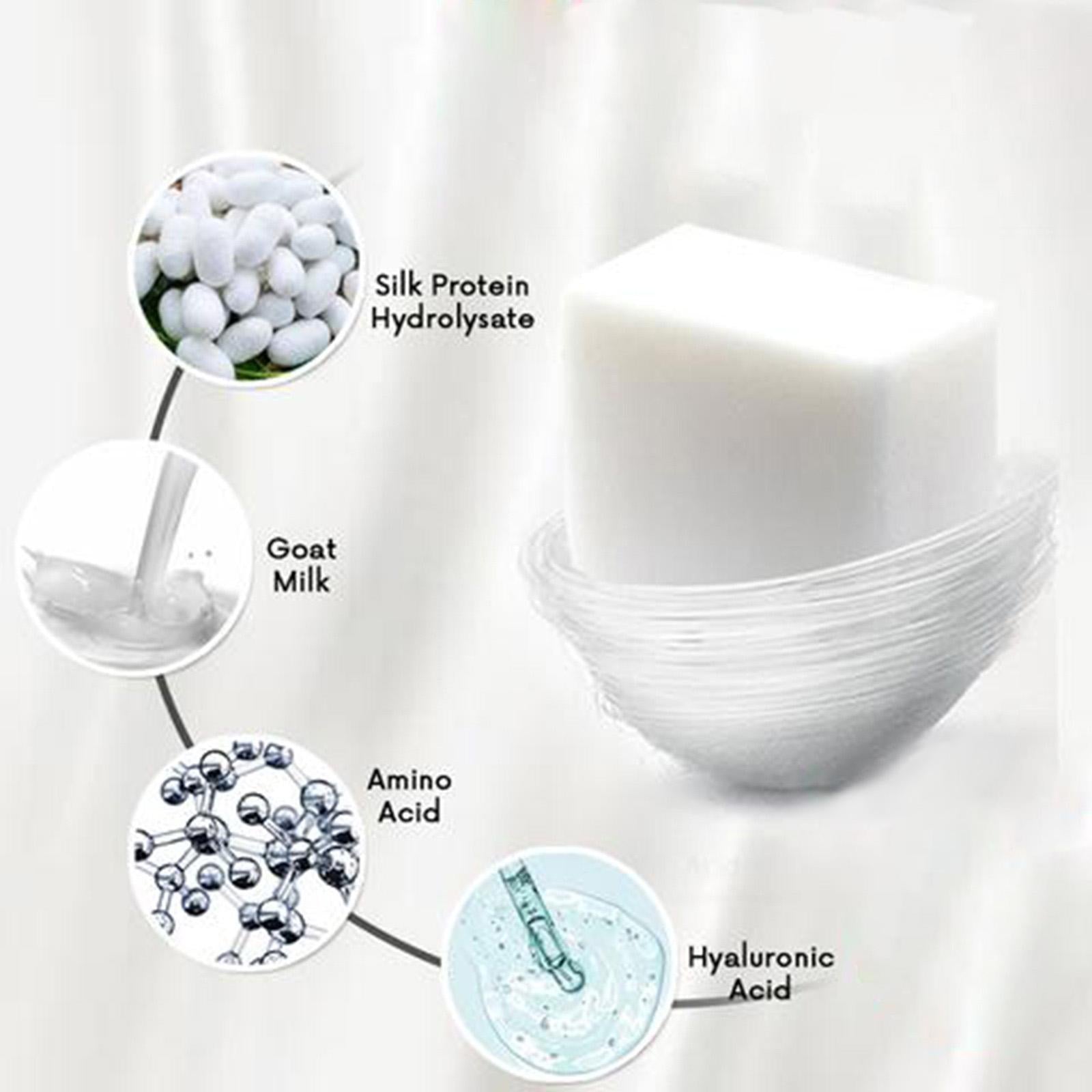 100G Silk Protein Soap Oil Control Cleansing All Skin Types Moisturizing