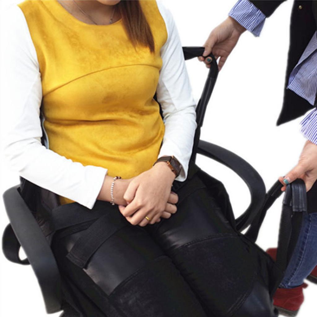 Patient Elderly Padded Bed Transfer Nursing Sling for Bed Anti-Bedsore Black