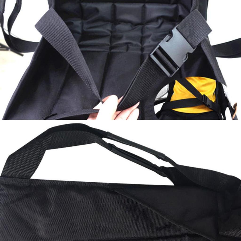 Patient Elderly Padded Bed Transfer Nursing Sling for Bed Anti-Bedsore Black with strap