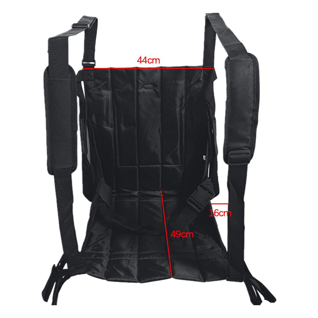 Patient Elderly Padded Bed Transfer Nursing Sling for Bed Anti-Bedsore Black with strap