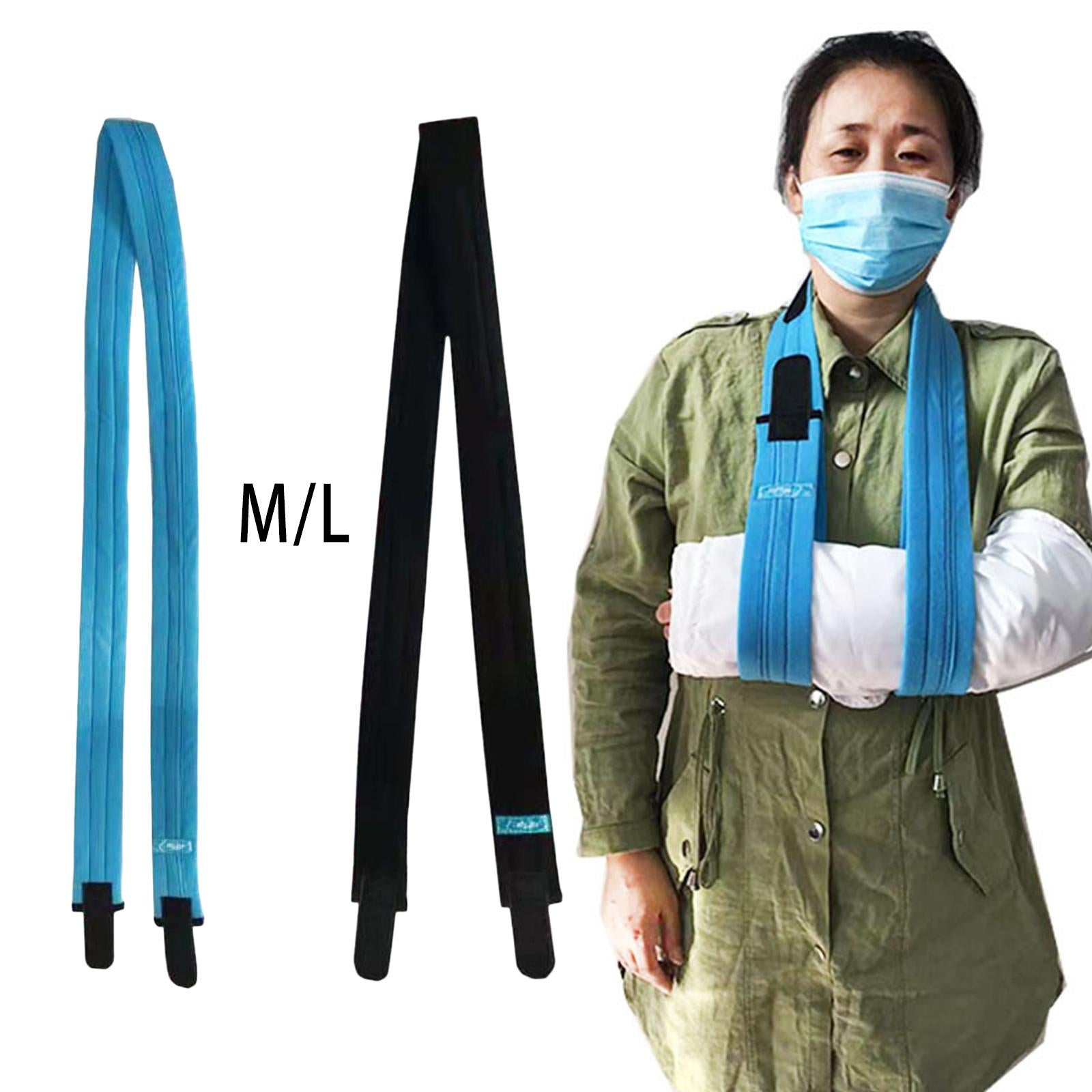 Arm Sling Lightweight Left or Right Arm Simple for Sprains Men Women Kids M Blue