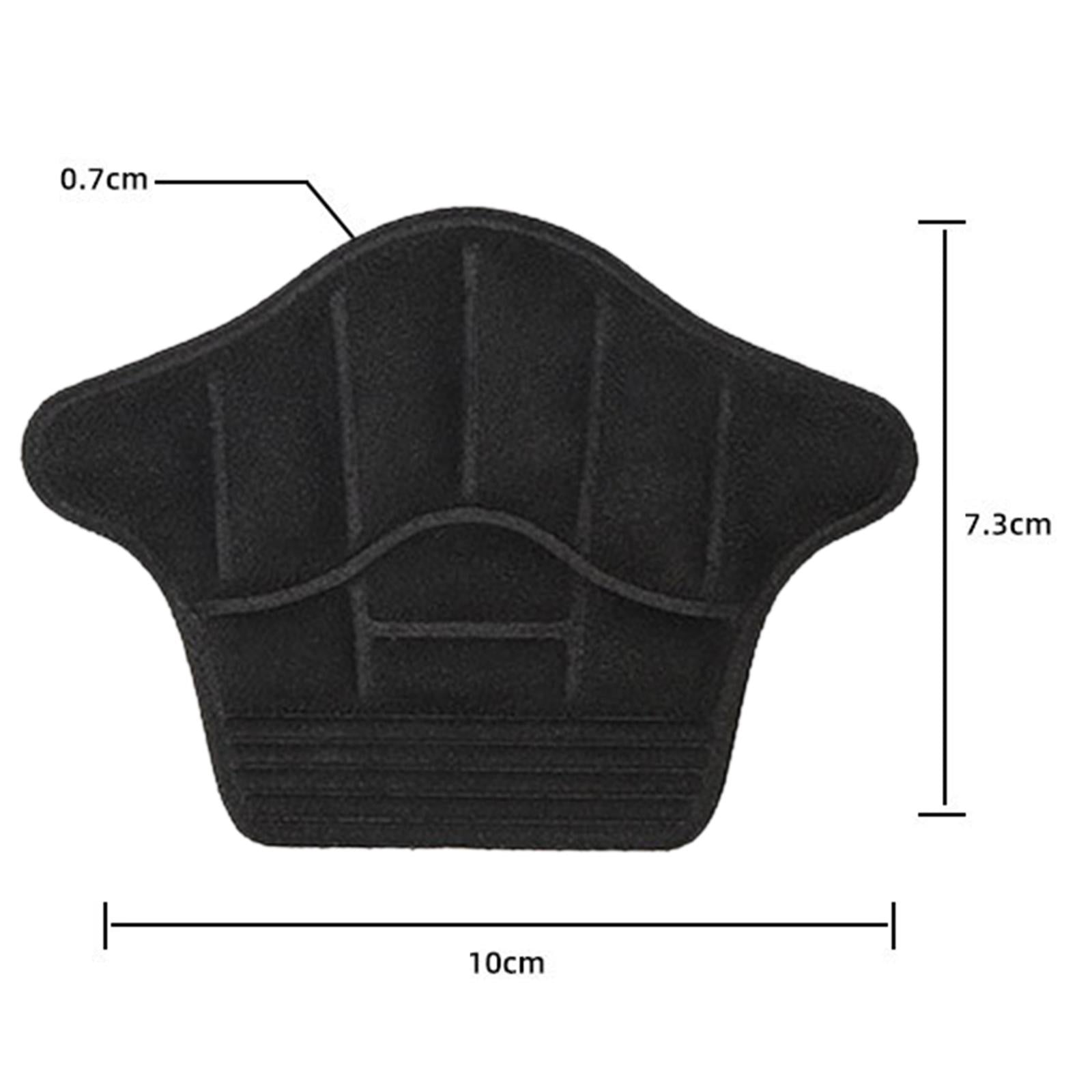 Shoes Heel Cushion Adhesive Liner for Women Men 3.94x2.87x0.28inch Black