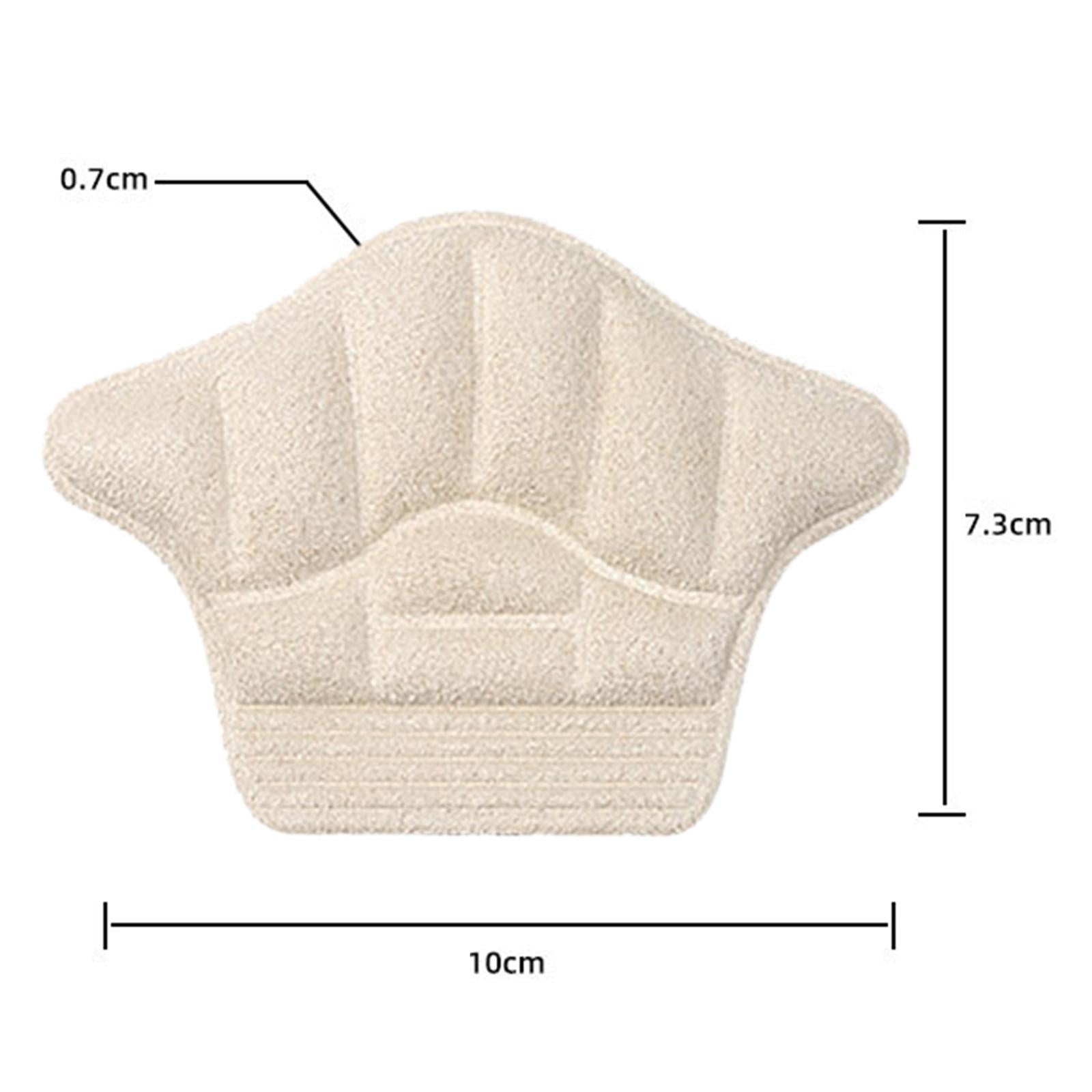 Shoes Heel Cushion Adhesive Liner for Women Men 3.94x2.87x0.28inch Apricot