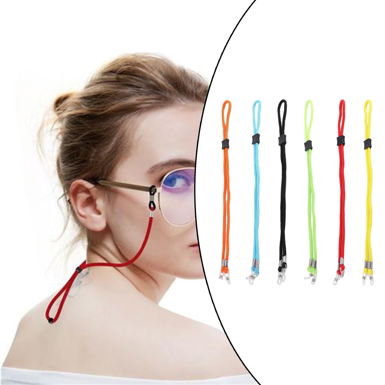 Glasses Strap Rope Eyewear Retainer Sunglass Holder for Reading Kids Red