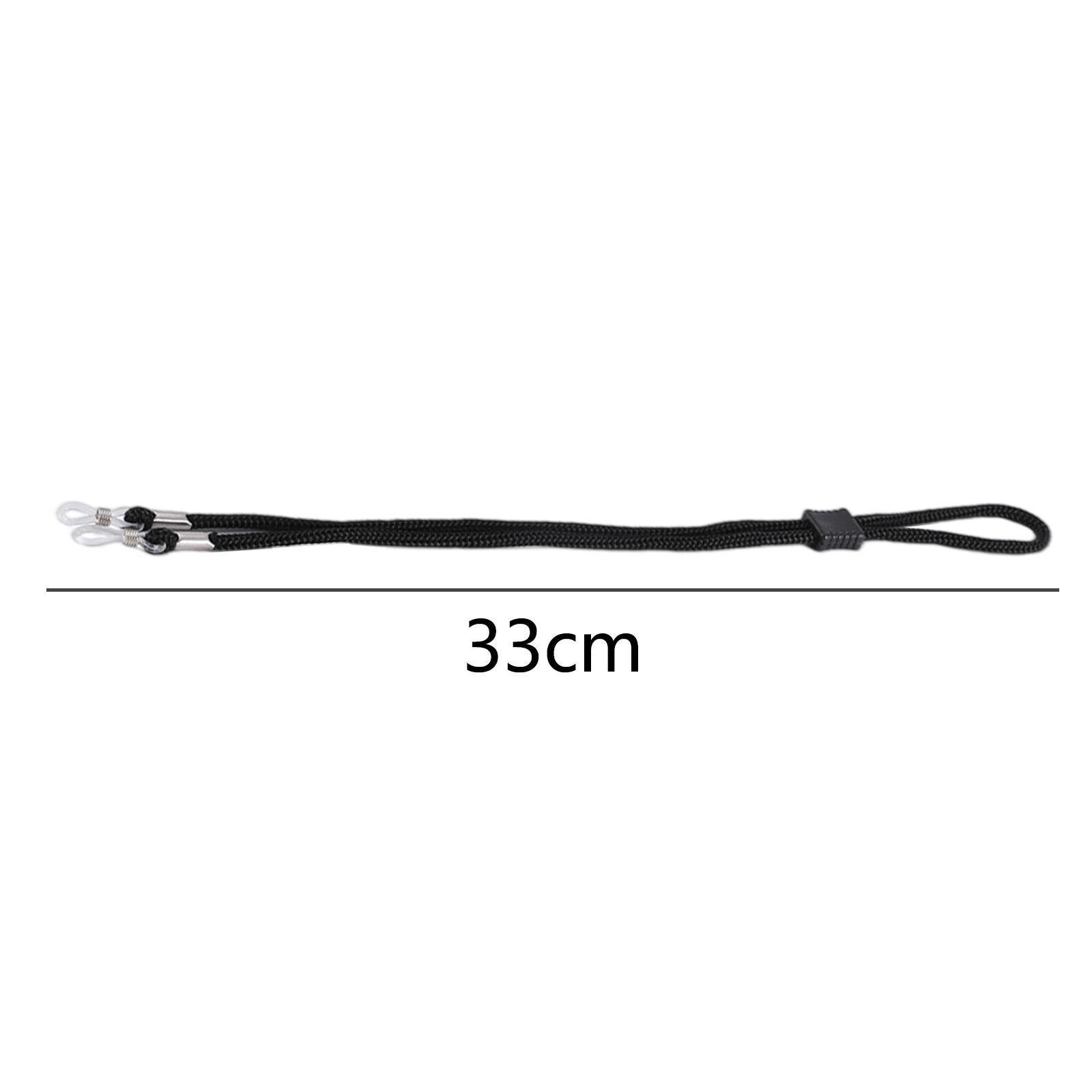 Glasses Strap Rope Eyewear Retainer Sunglass Holder for Reading Kids Black