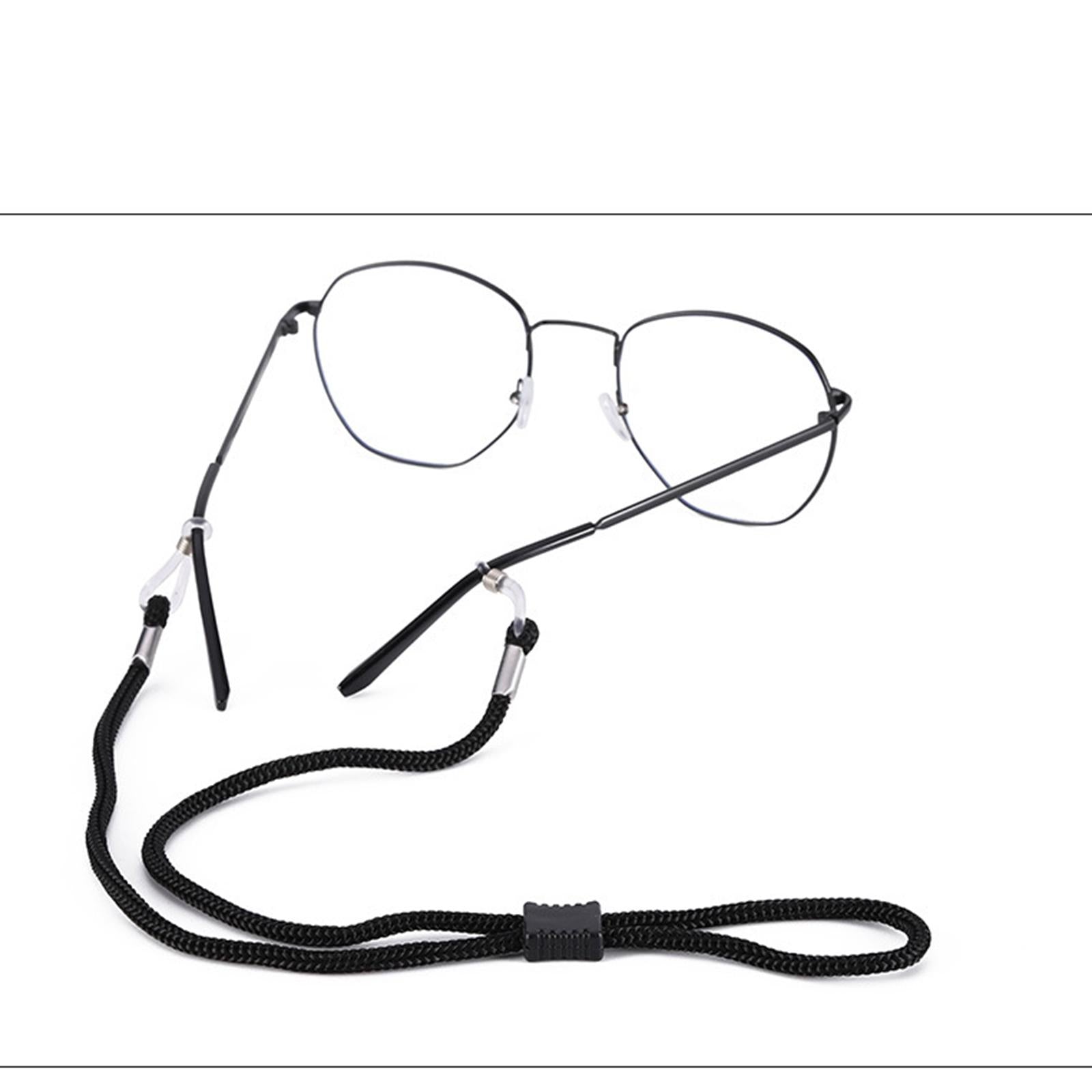 Glasses Strap Rope Eyewear Retainer Sunglass Holder for Reading Kids Black