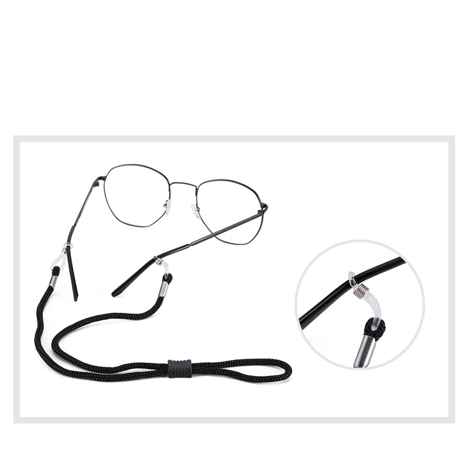 Glasses Strap Rope Eyewear Retainer Sunglass Holder for Reading Kids Black